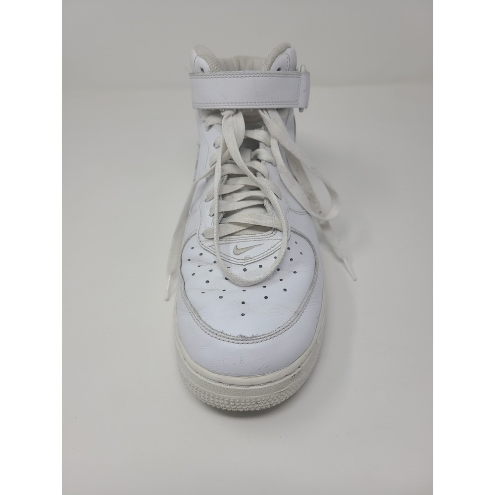 Nike Air Force 1 Mid White 07 Size 11 Men's Triple White - Picture 11 of 16